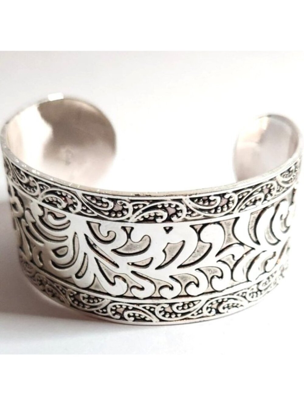 Silver tone Cuff Bracelet Premier Designs Monte Carlo womens jewelry